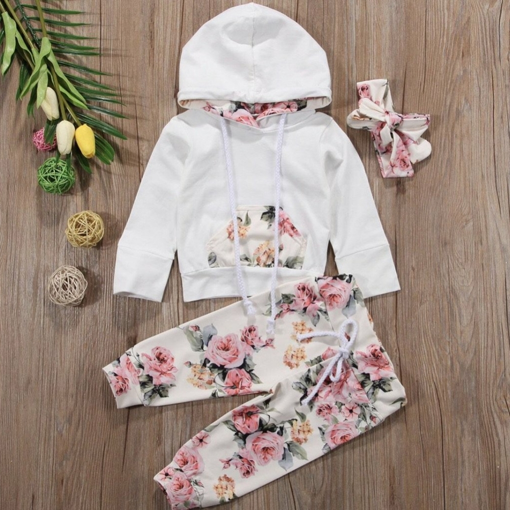 Toddler girl hoodie and pants set